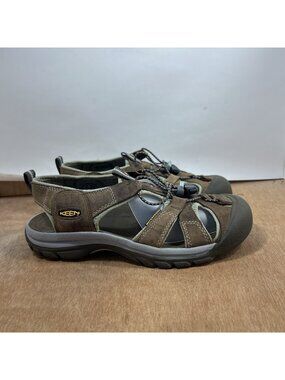 KEEN Venice H2 Brown Leather women Size 8.5 Sport Sandals Waterproof Hiking Shoe